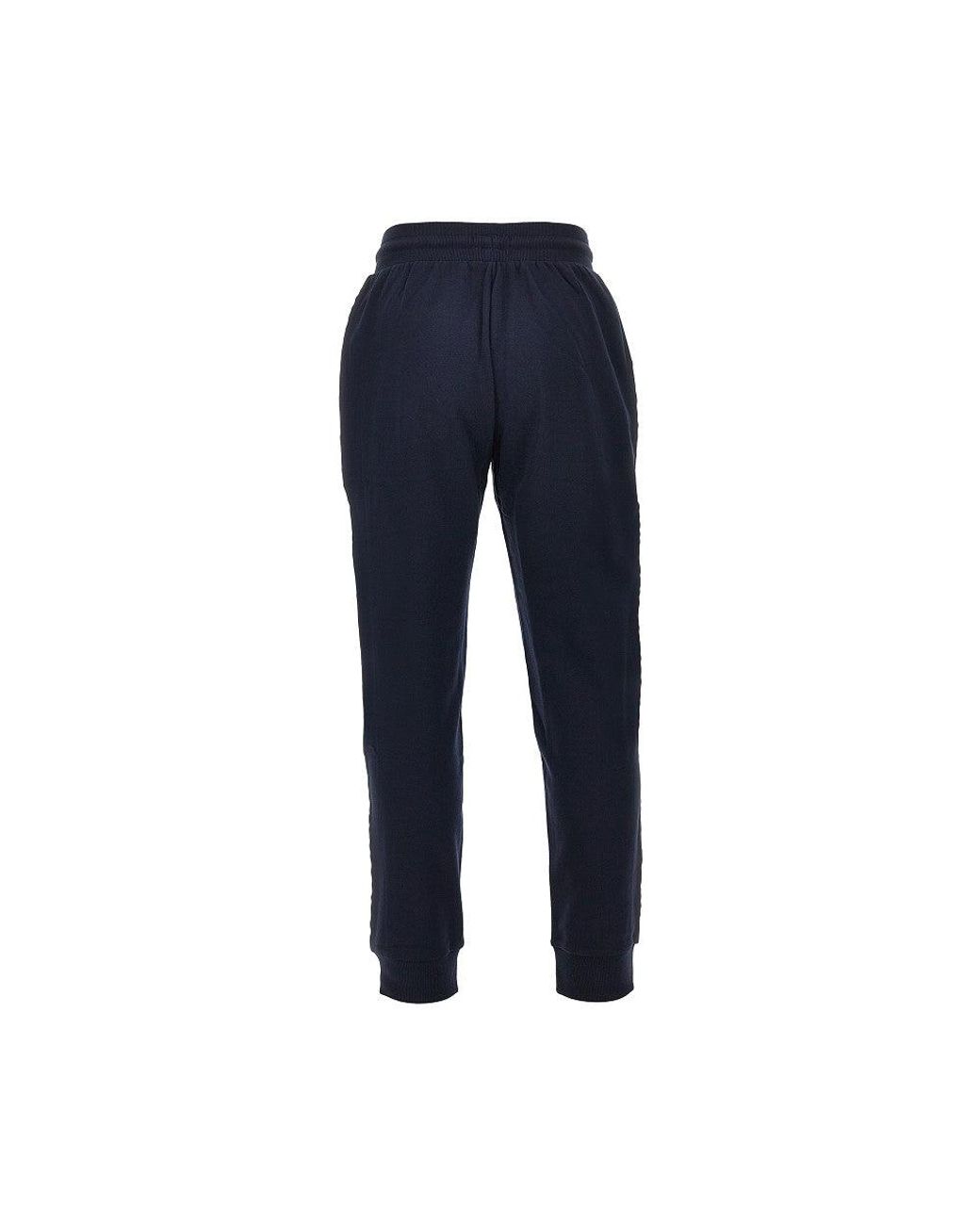 EA BODYWEAR Blue French Terry Loungewear Pants for men
