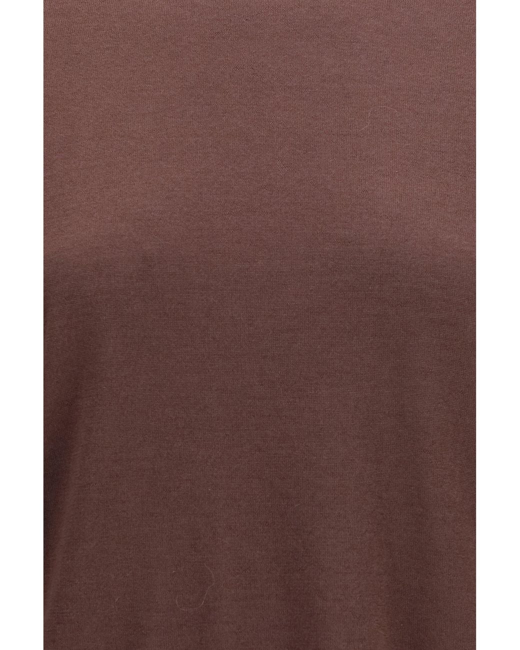 Brunello Cucinelli Brown Short-Sleeve Cashmere And Silk Sweater