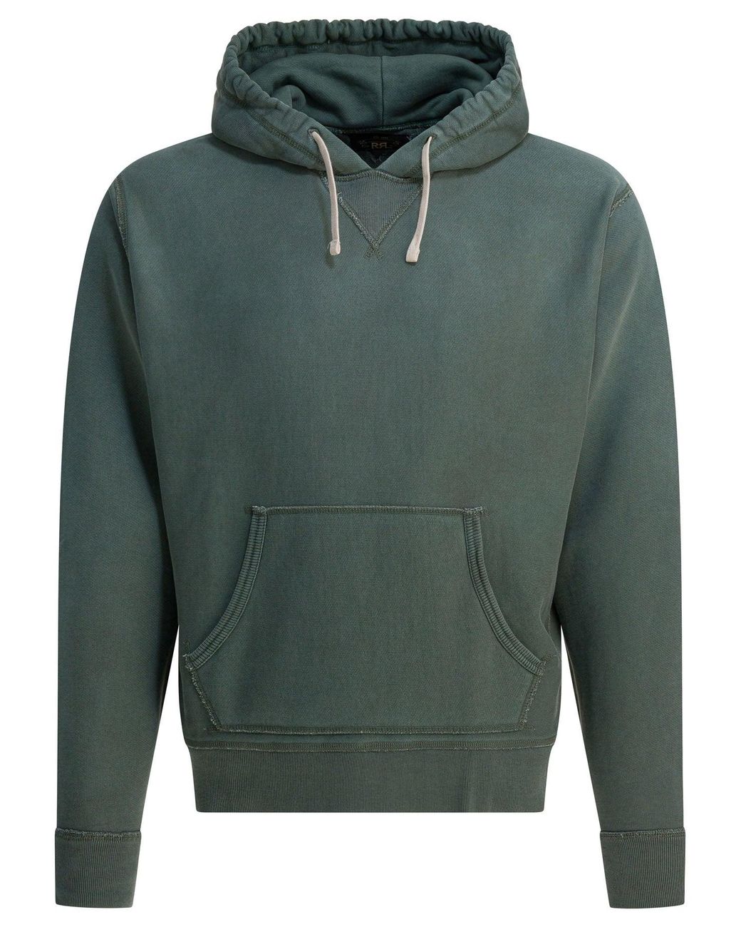 RRL Green "Collegiate" Hoodie for men