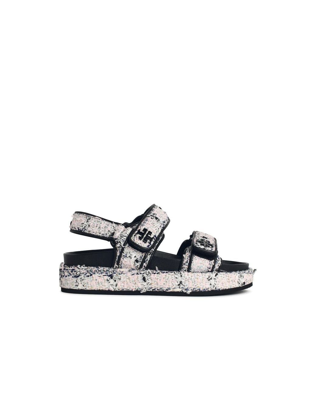 Tory Burch White "Kira" Platform Sandals