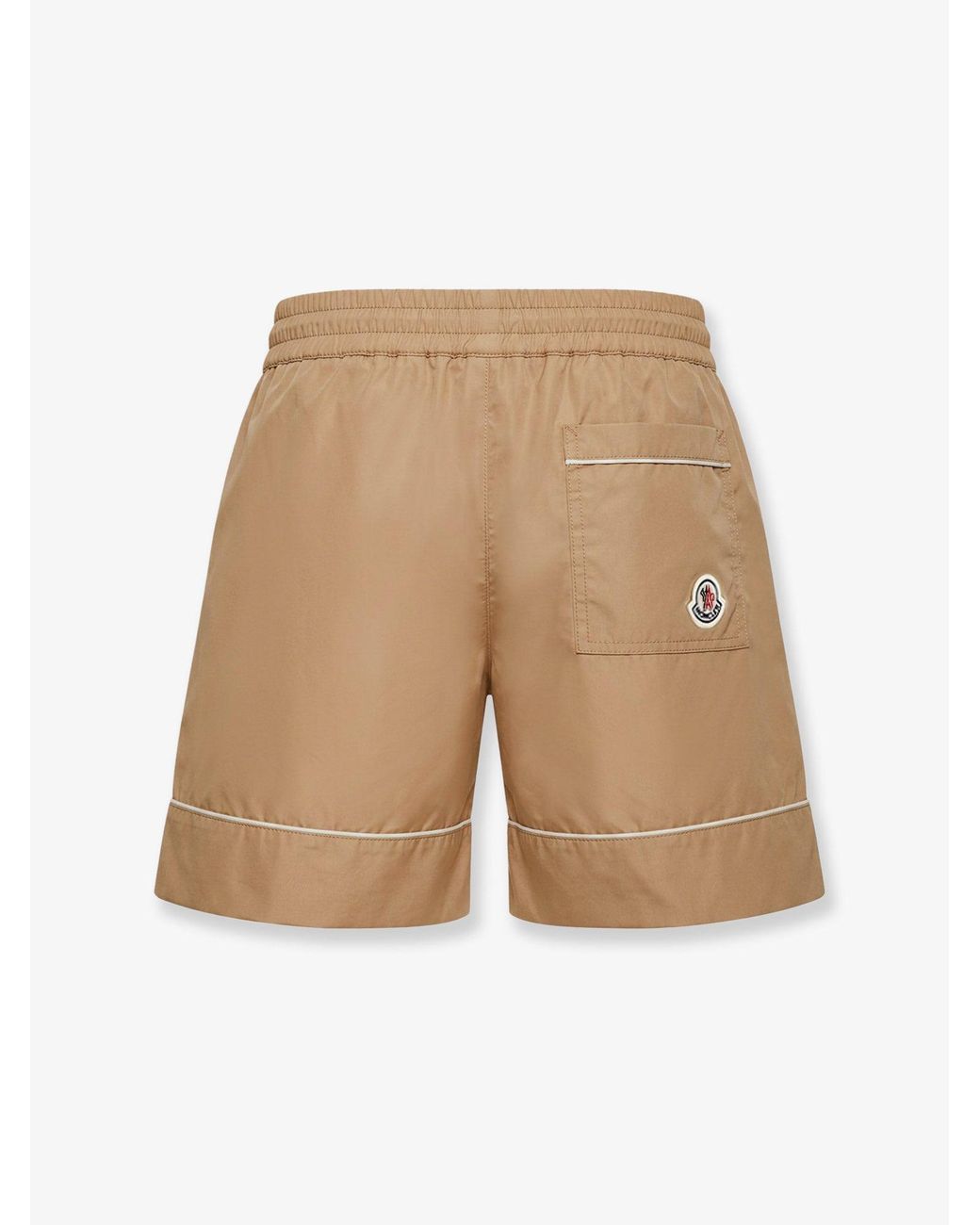 Moncler Natural Cotton Blend Shorts