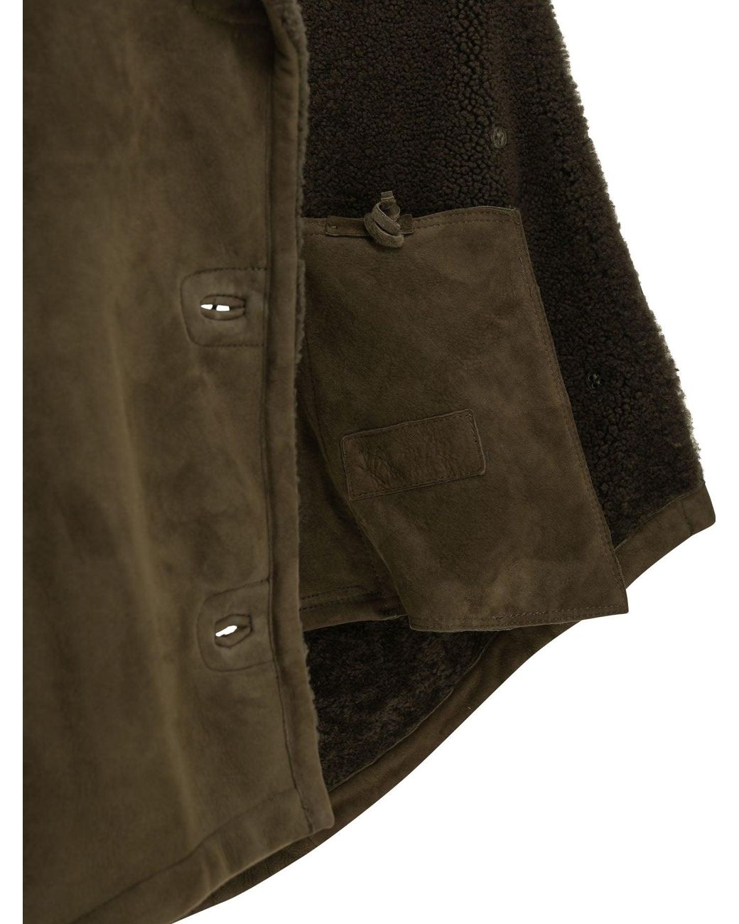 Salvatore Santoro Green Shearling Jacket