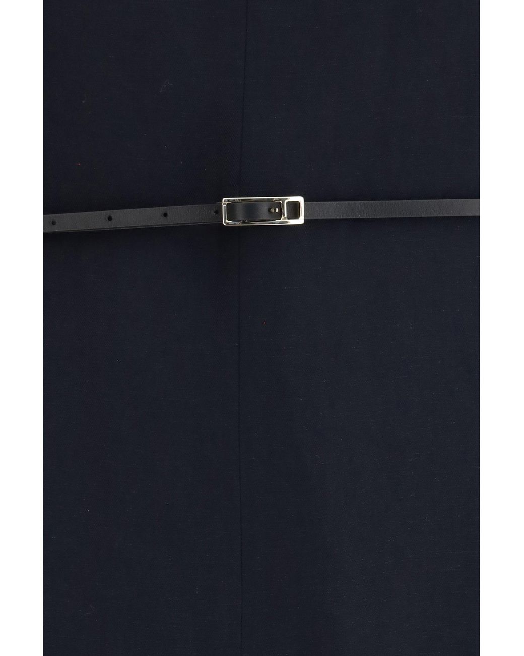 Fabiana Filippi Blue V-Neck Belted Dress