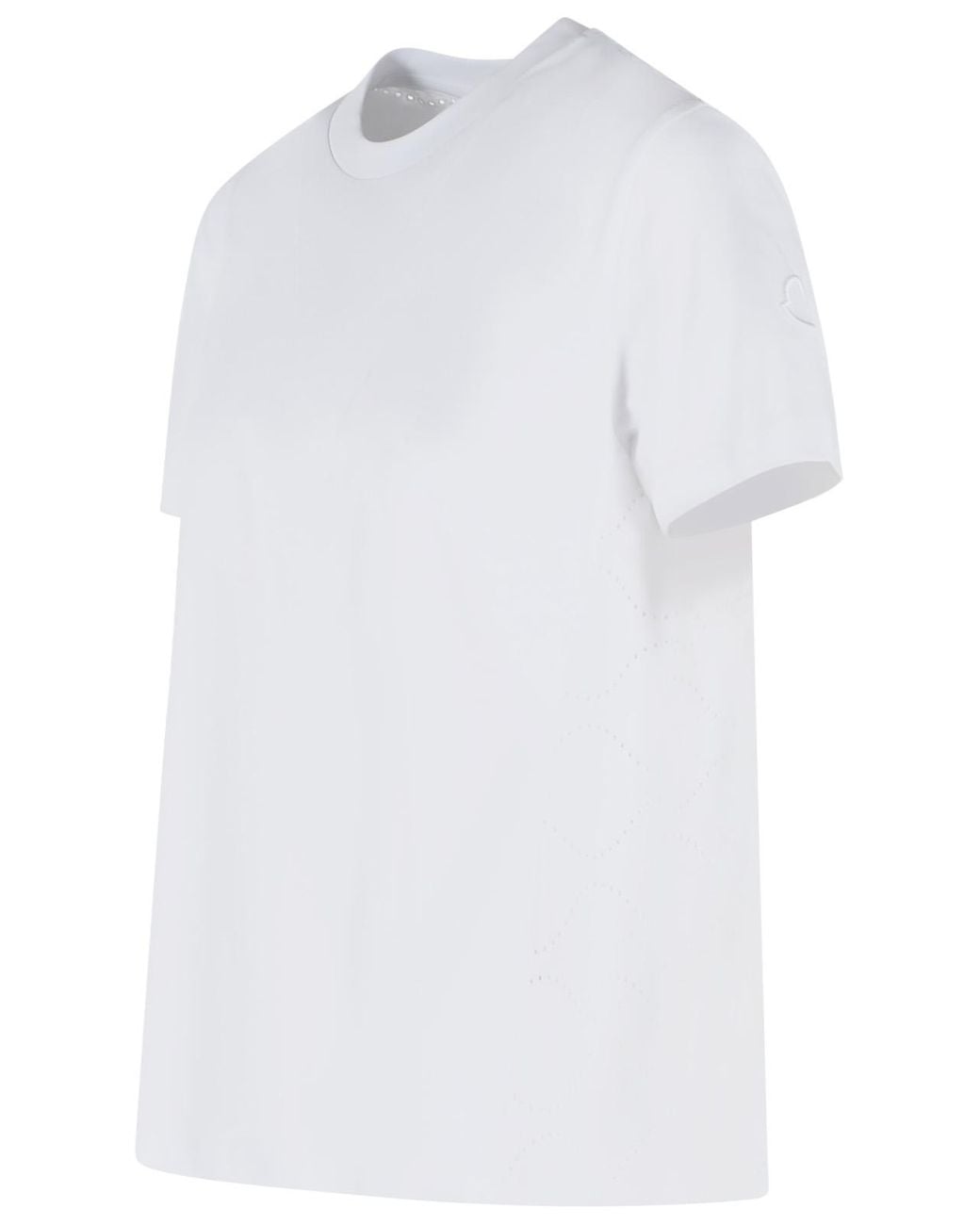 Moncler White Cotton T-Shirt