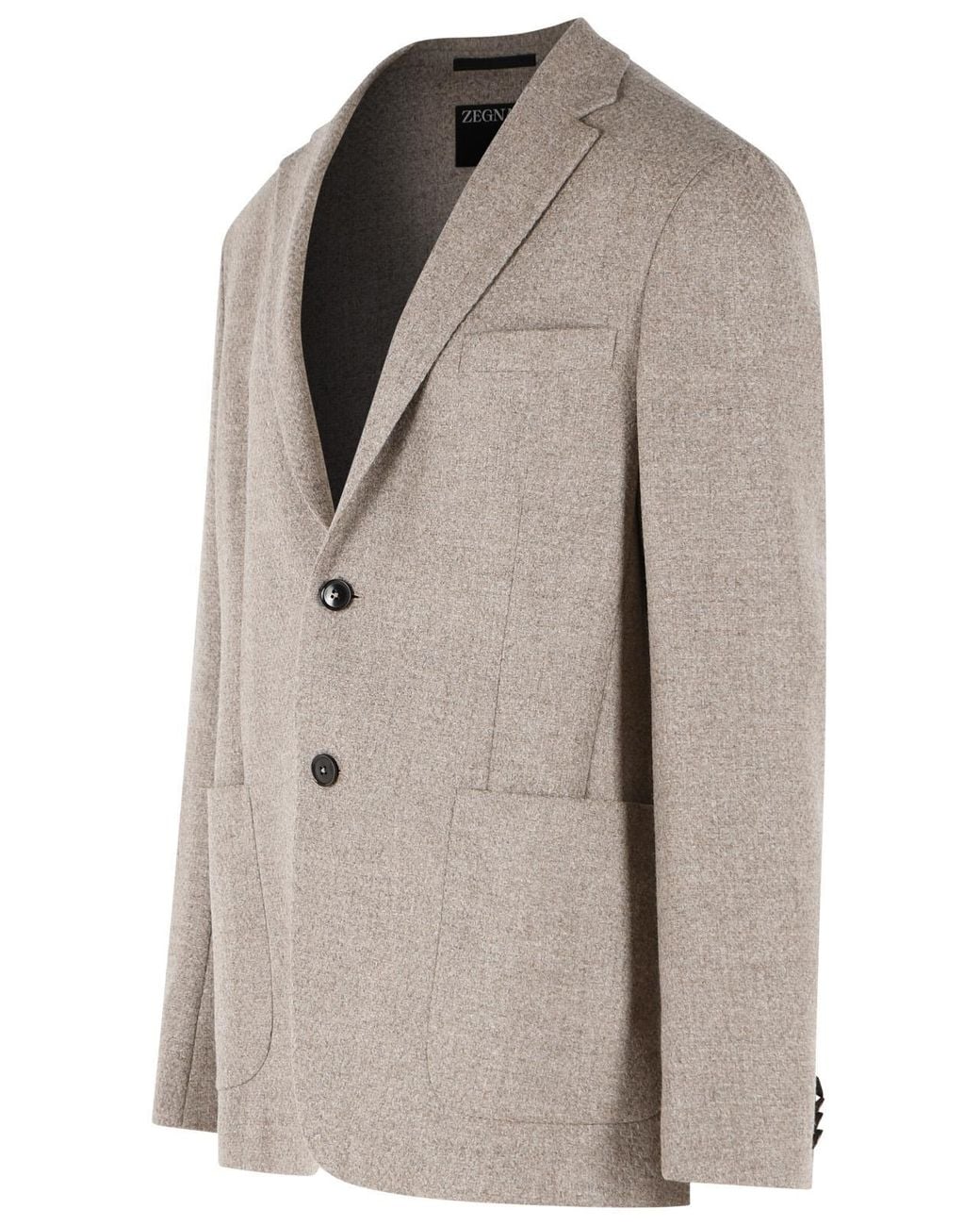 Zegna Natural Wool Blazer for men
