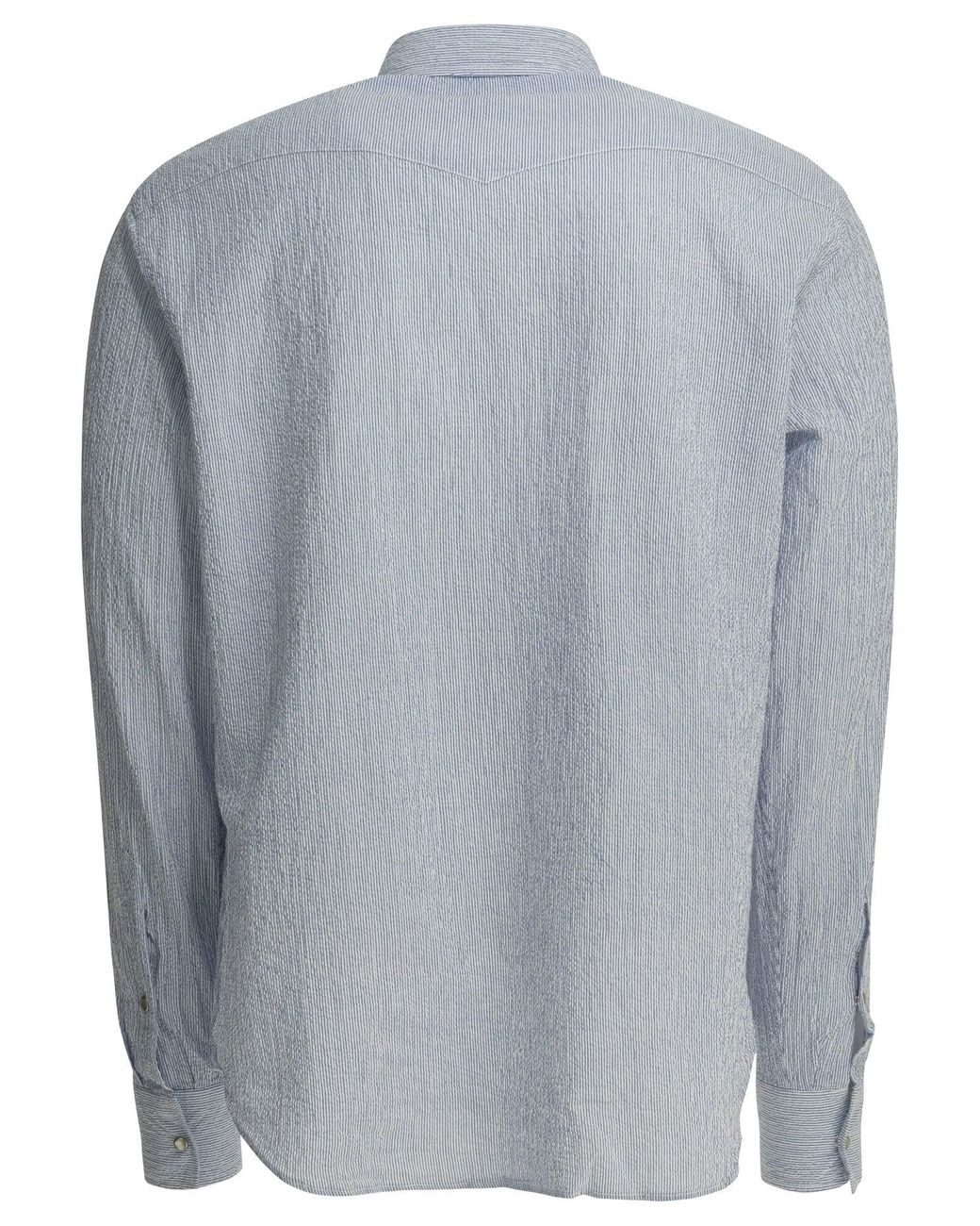 B.D. Baggies Blue "Rodeo Seersucker" Casual Shirt