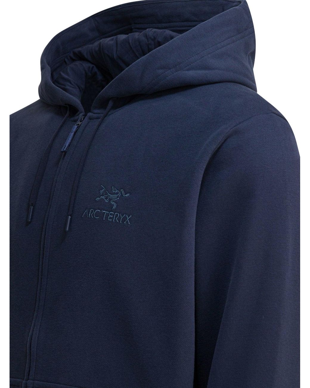 Arc'teryx Blue "Emblem Fz" Zipper Sweatshirt for men