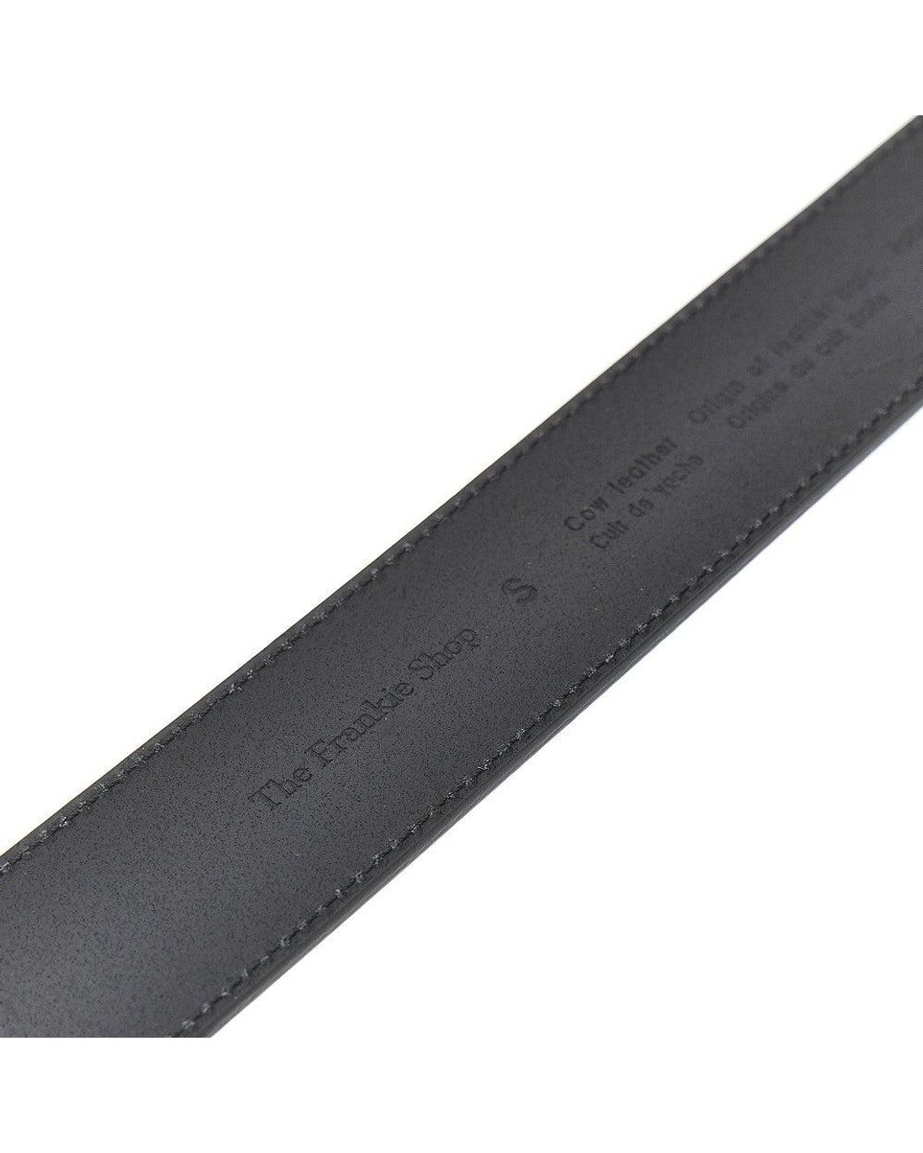 Frankie Shop Black 'Sarno' Leather Belt