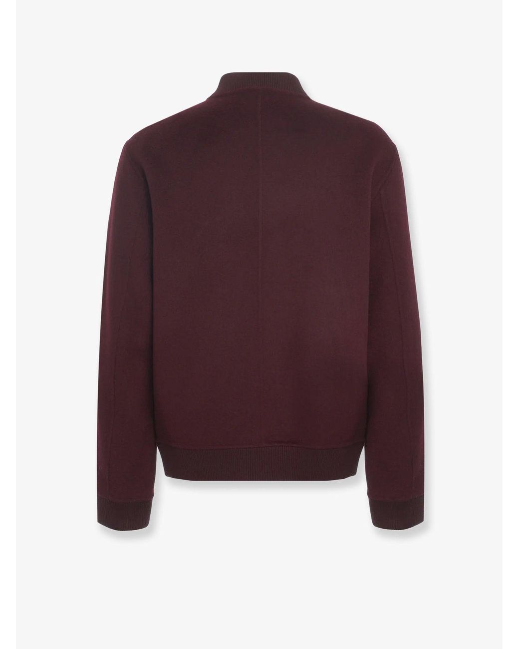 Amaranto Purple Wool And Cashmere Jacket for men