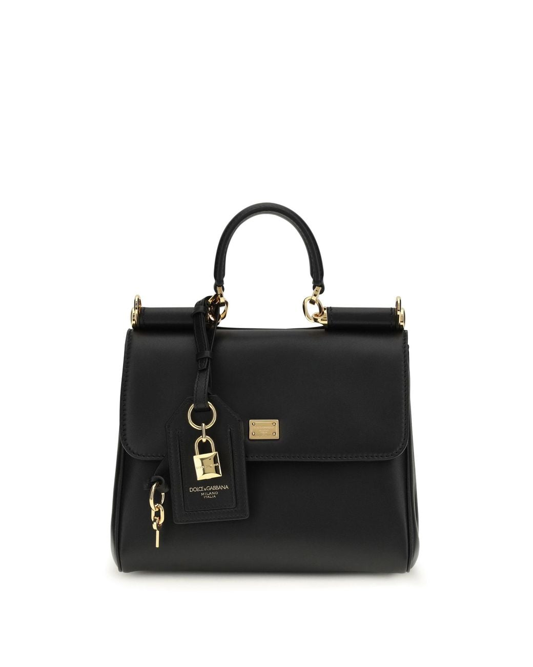 Dolce & Gabbana Black Shoulder Bag My Sicily Leather