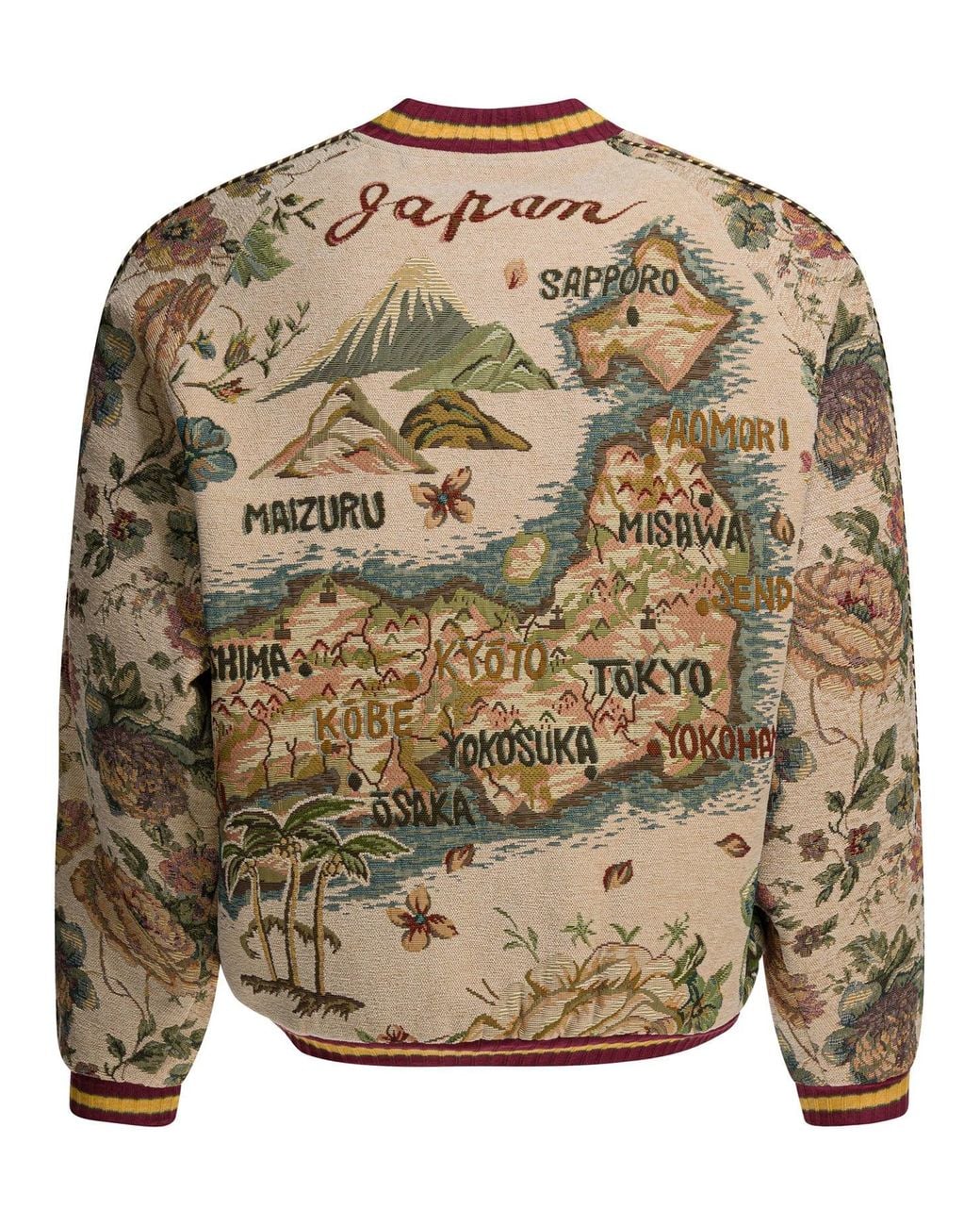 Kapital Brown Gobelin Souvenir Bomber Jacket for men