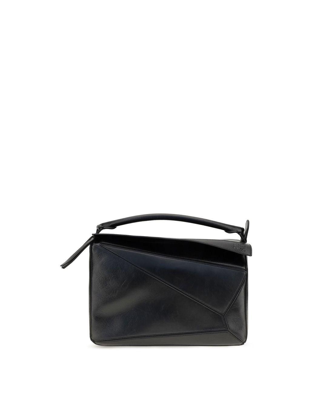 Loewe Black Handbag Puzzle Calfskin Calf Leather Shoulder Bags for men