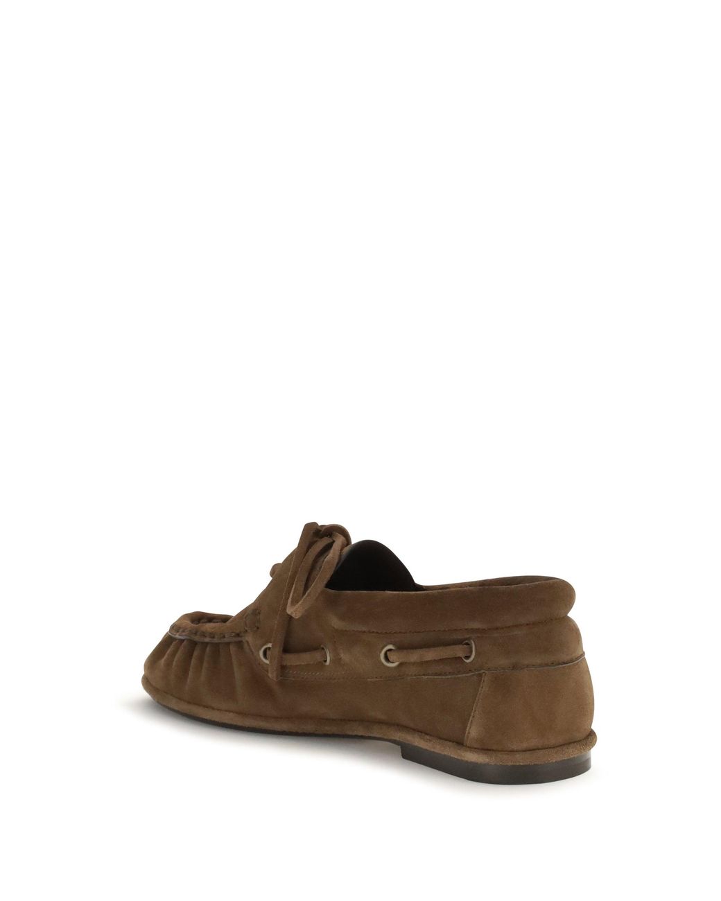 Saint Laurent Brown Suede Loafers Sigaro