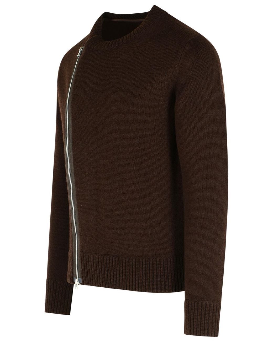 Sacai Brown Wool Sweater for men