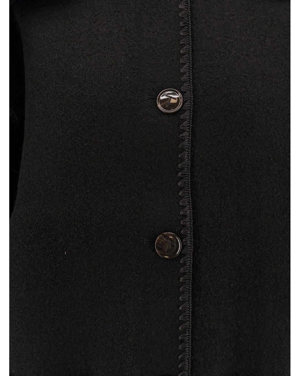 Totême Black Embroidered Scarf Jacket