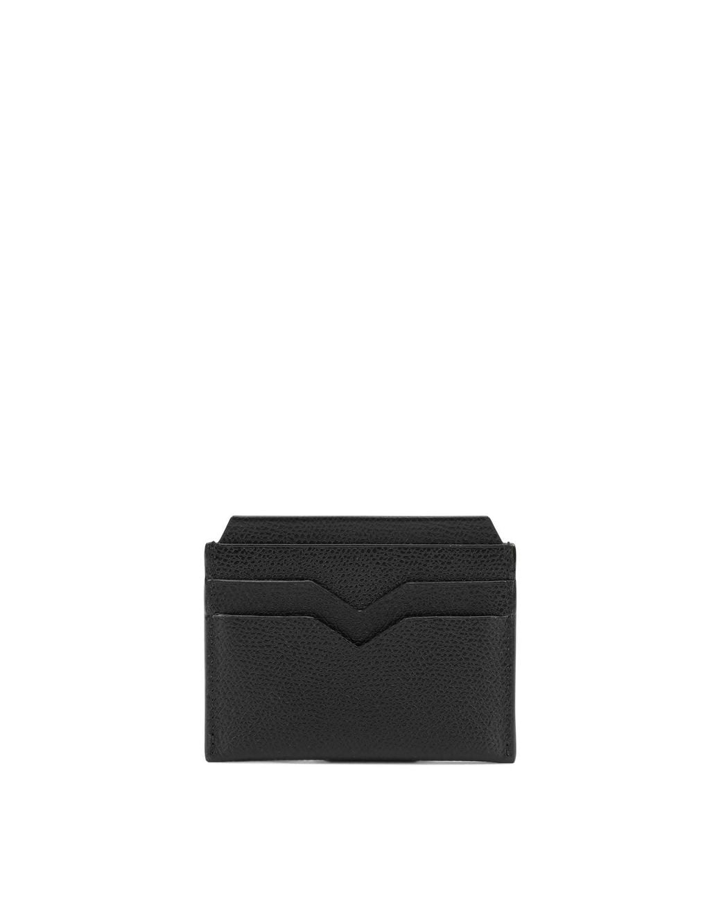 Valextra Black 4 Cc Card Holder for men