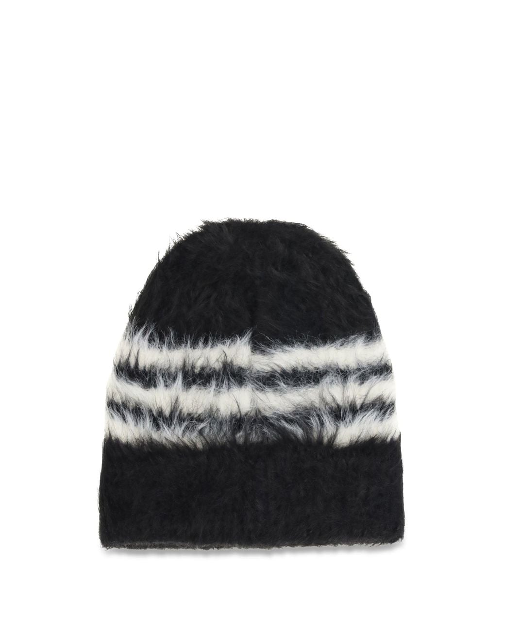 Y-3 Black Beanie Stripes for men