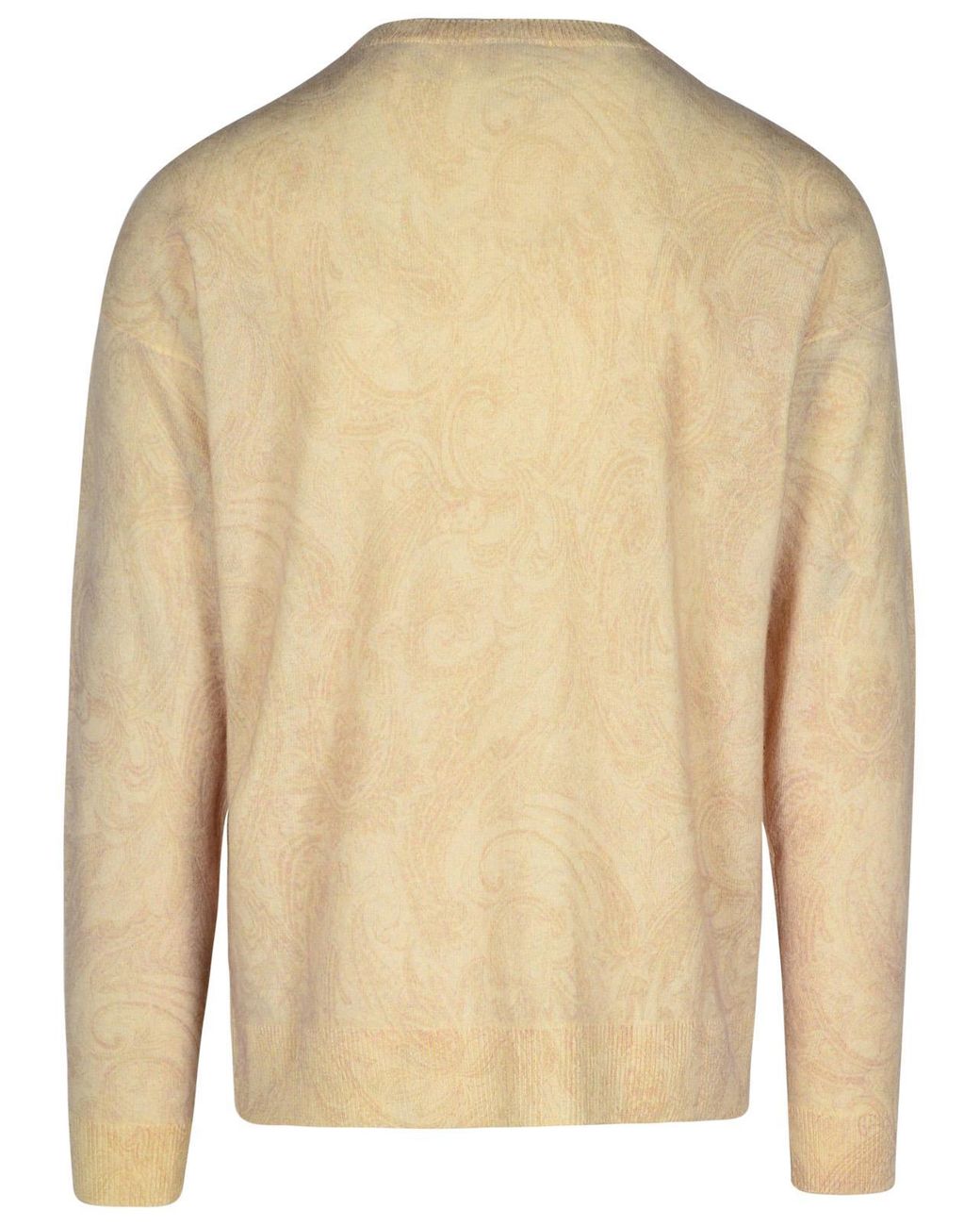 Etro Natural 'Paisley' Ivory Wool Sweater for men