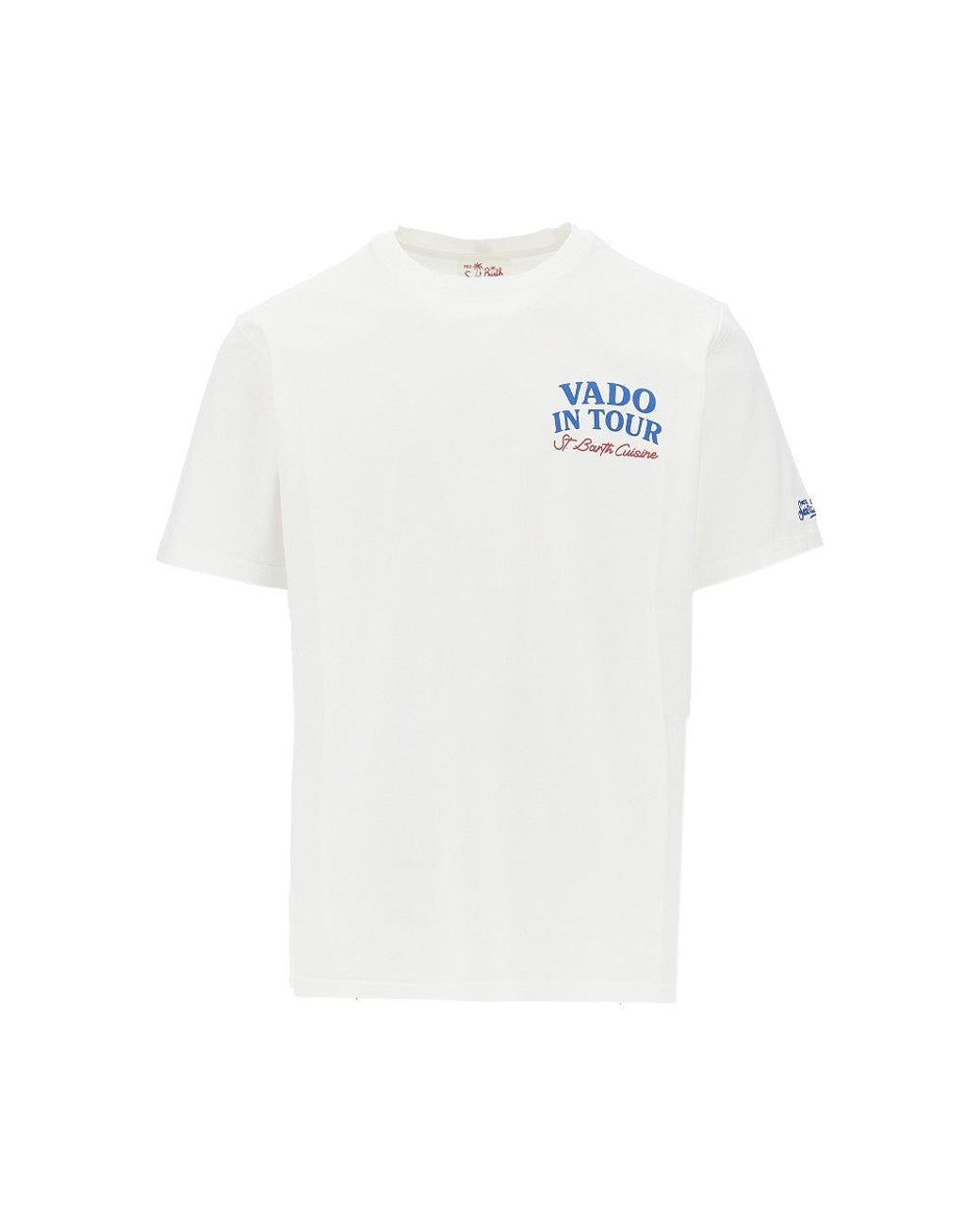 Mc2 Saint Barth White St. Barth Cuisine Print T-Shirt for men