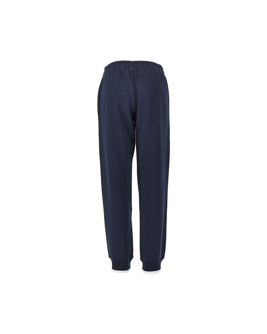 EA BODYWEAR Blue Logo Embroidery Sweatpants