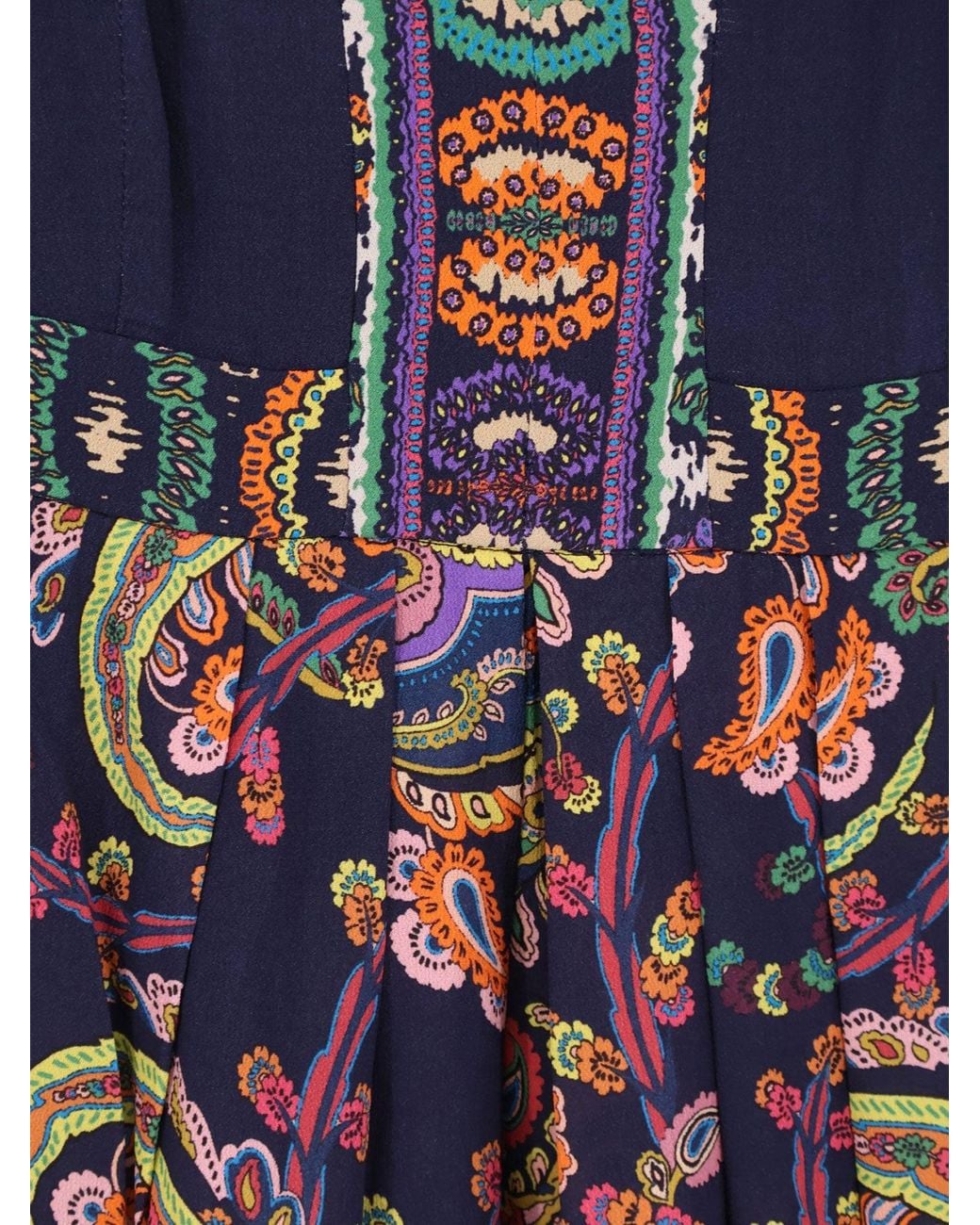 Etro Blue Viscose Long Dress