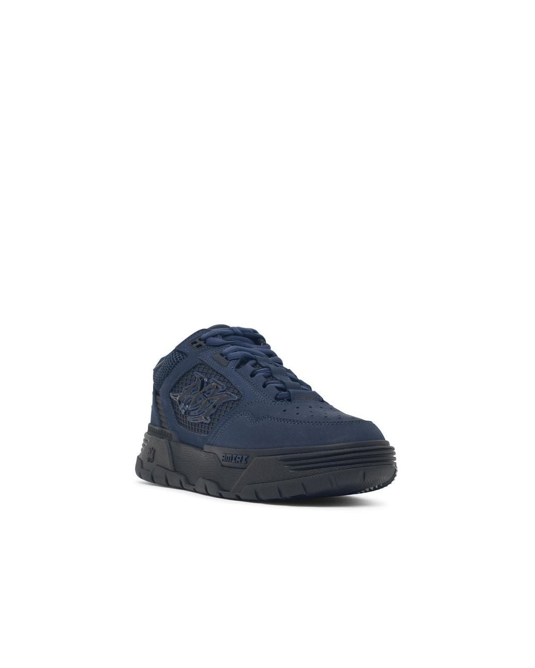 Amiri Blue 'Ma-94' Leather Blend Sneakers for men