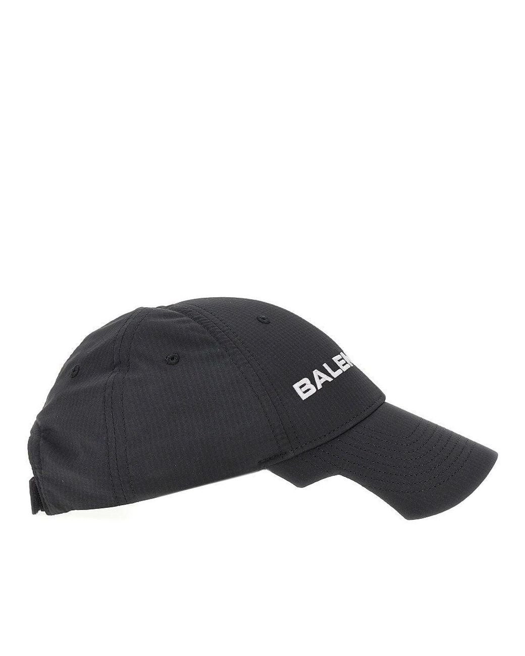 Balenciaga Gray Technical Fabric Logo Baseball Cap for men