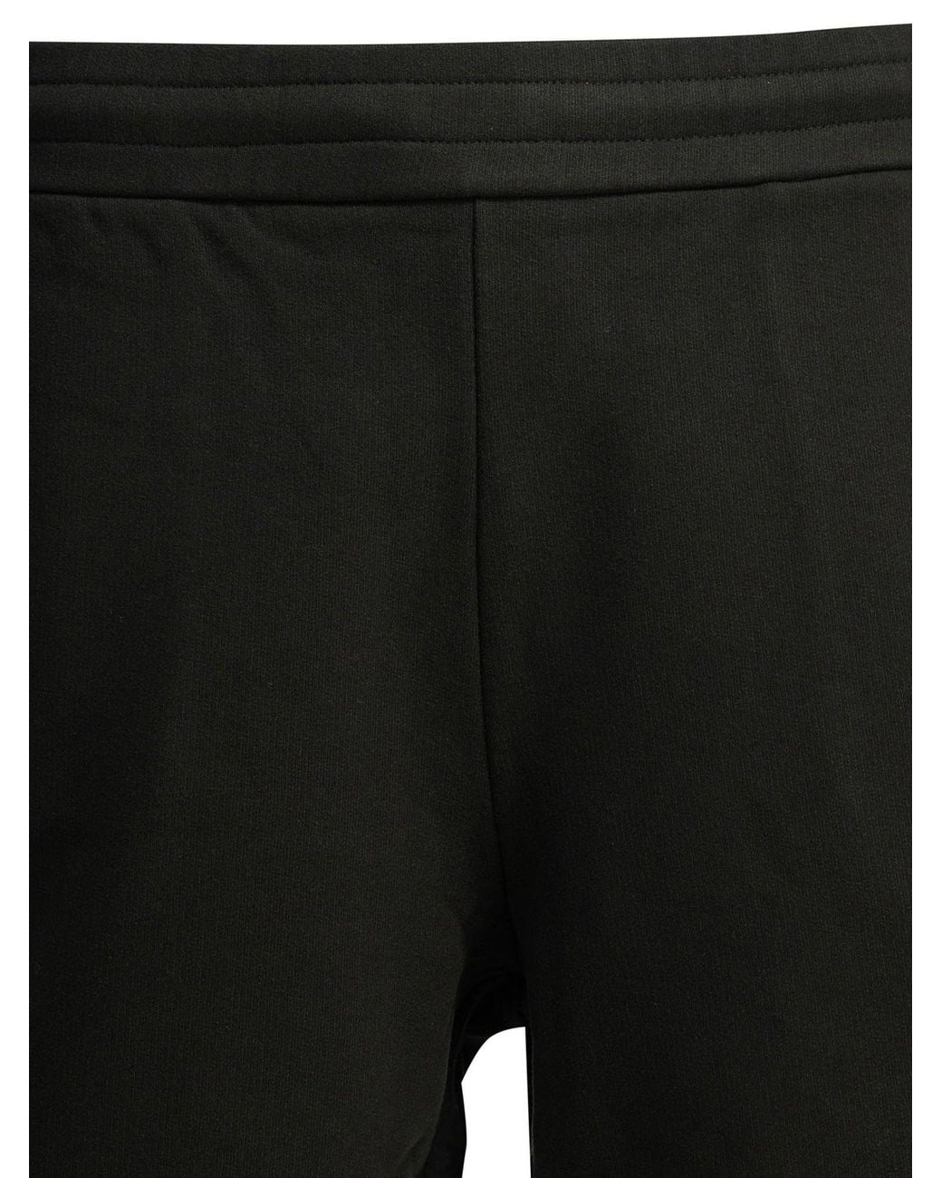 Moncler Black Logo Shorts for men