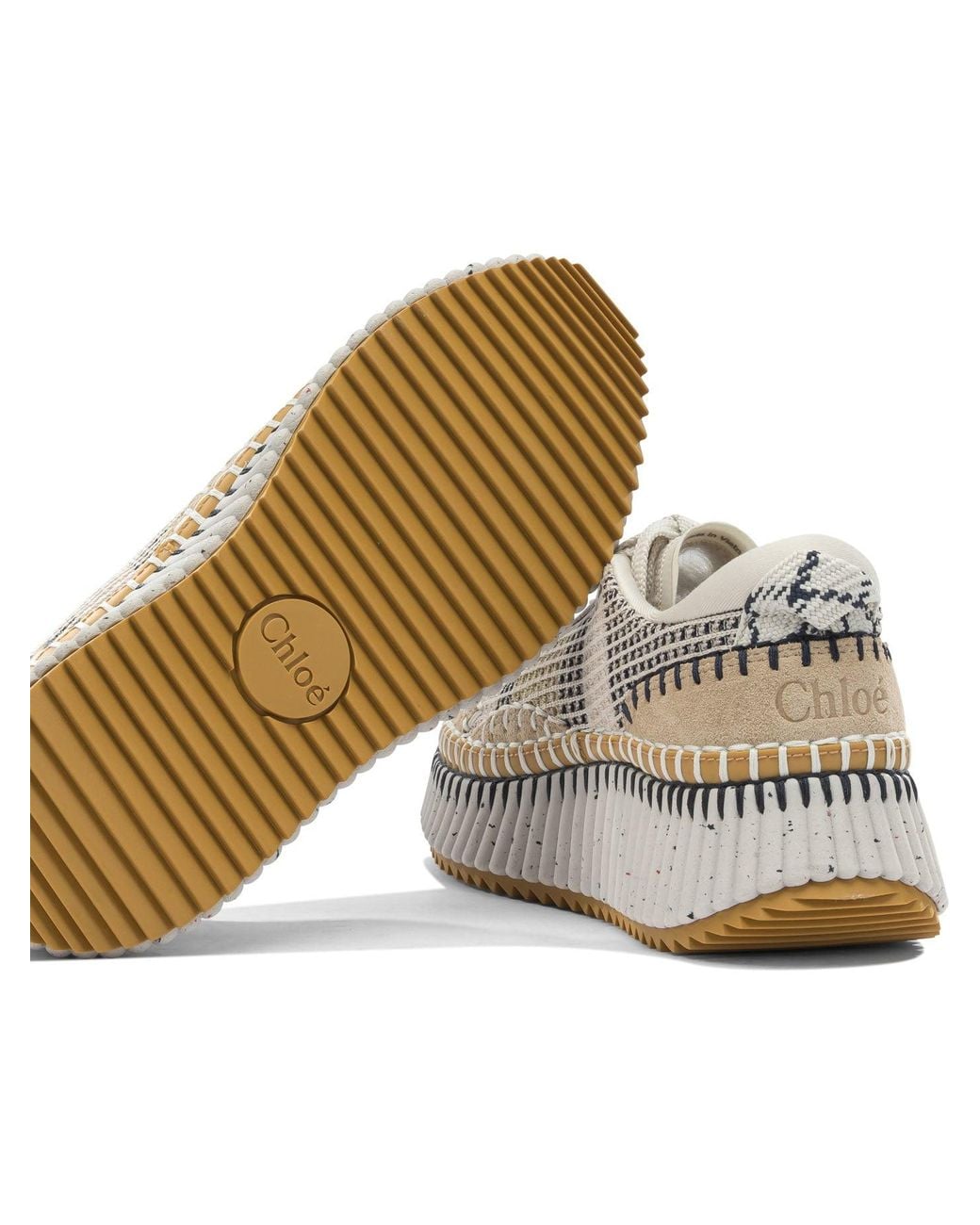 Chloé White "Nama" Sneakers