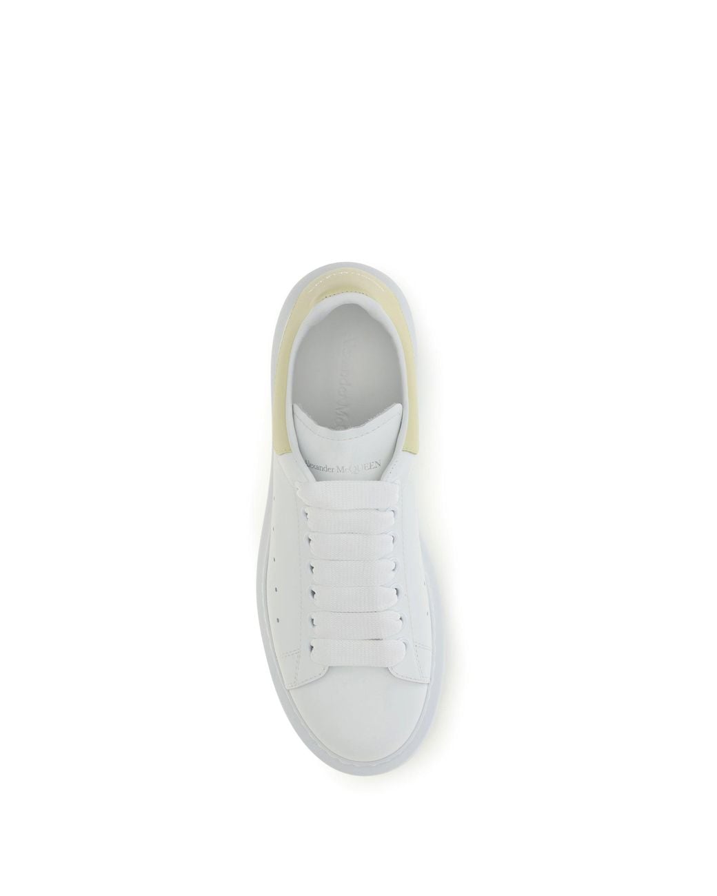 McQueen White Oversize Leather Sneakers