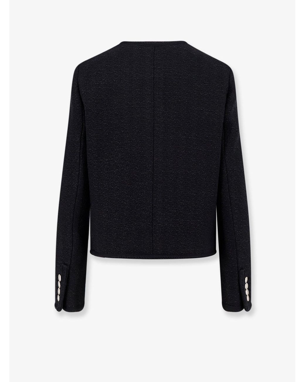 DUNST Blue Bouclé Tweed Blazer