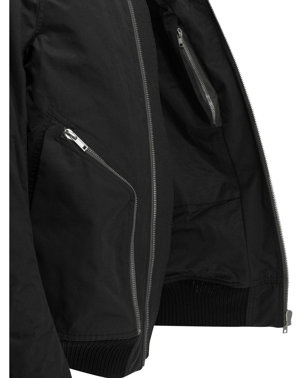 Rick Owens Black Heizer Bomber Jacket for men