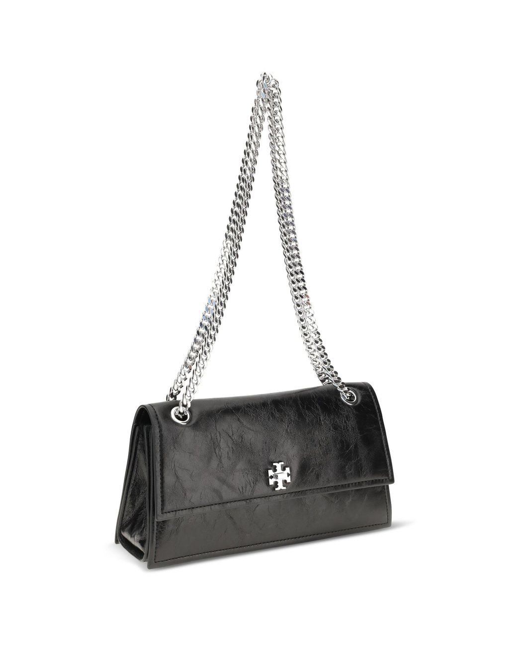 Tory Burch White Kira Suede Shoulder Bag