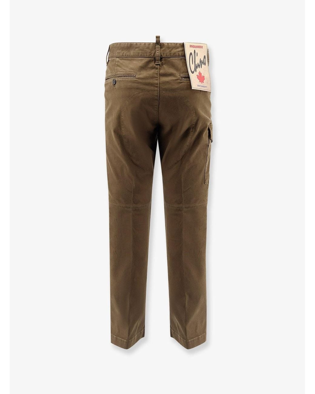 DSquared² Natural Sexy Cargo Cotton Trousers for men