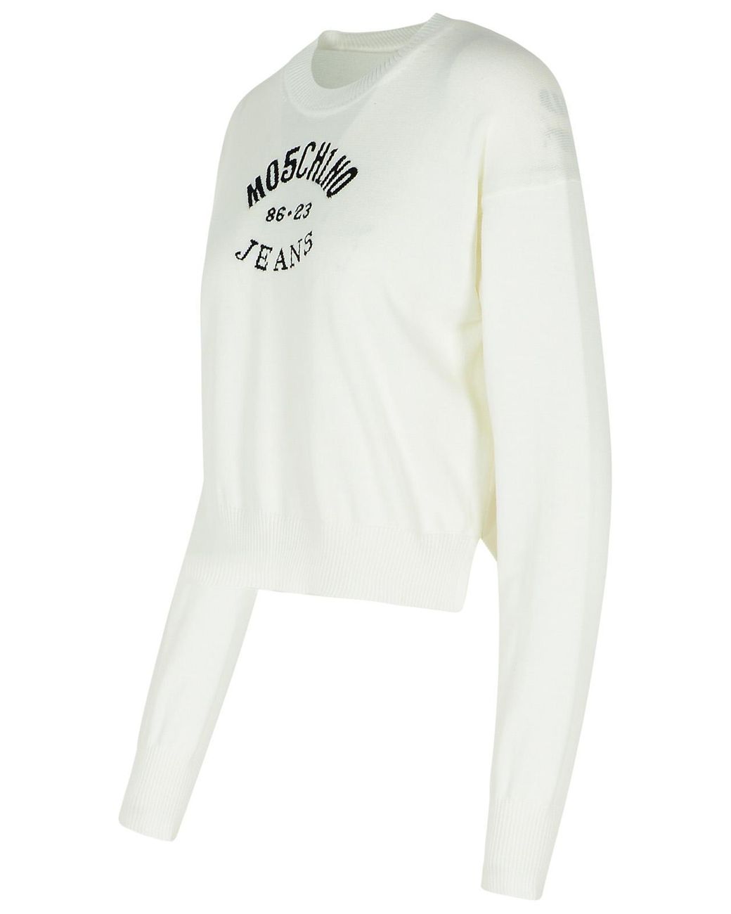Moschino White Cotton Sweater