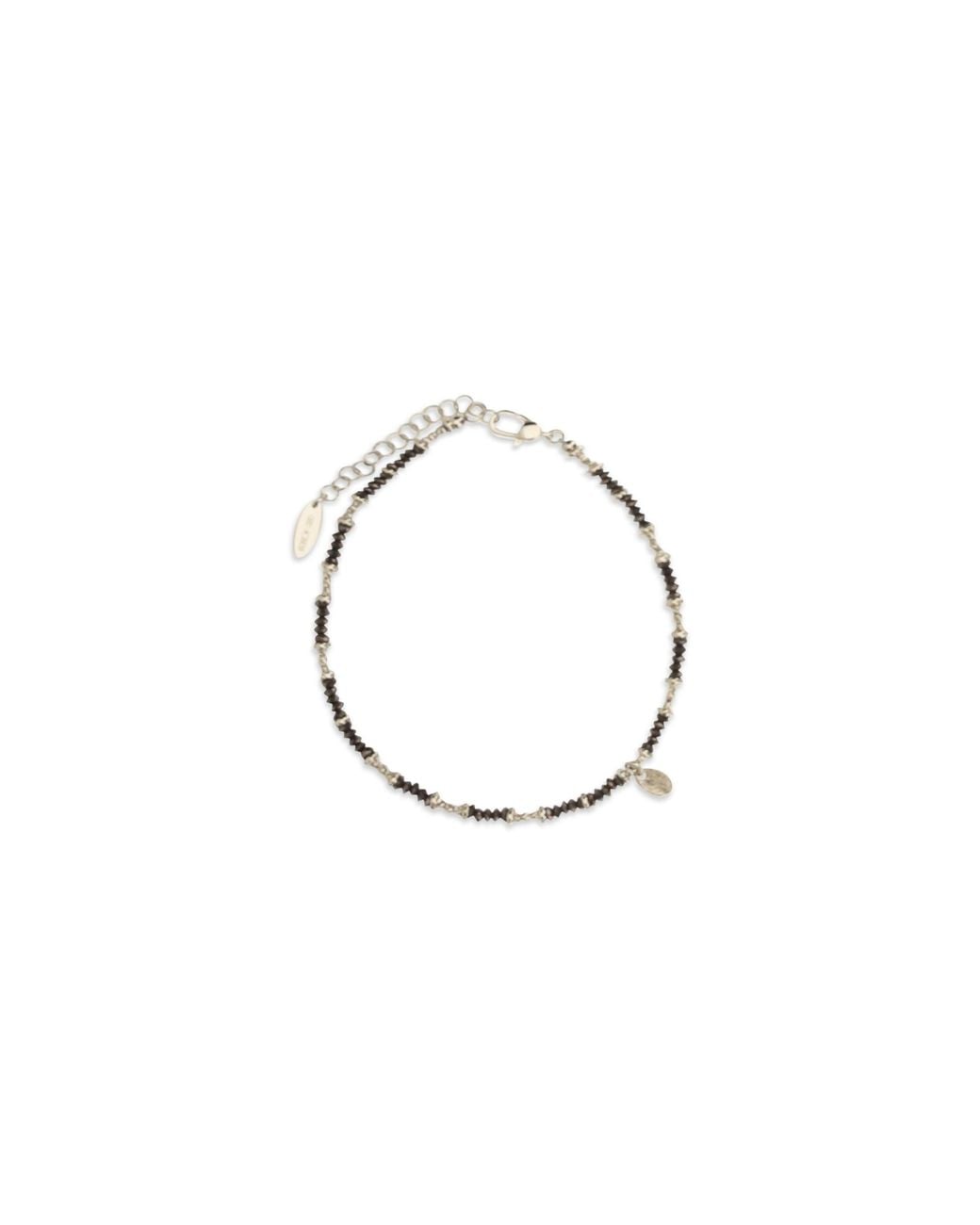 Brunello Cucinelli Metallic Hematite & Anklet