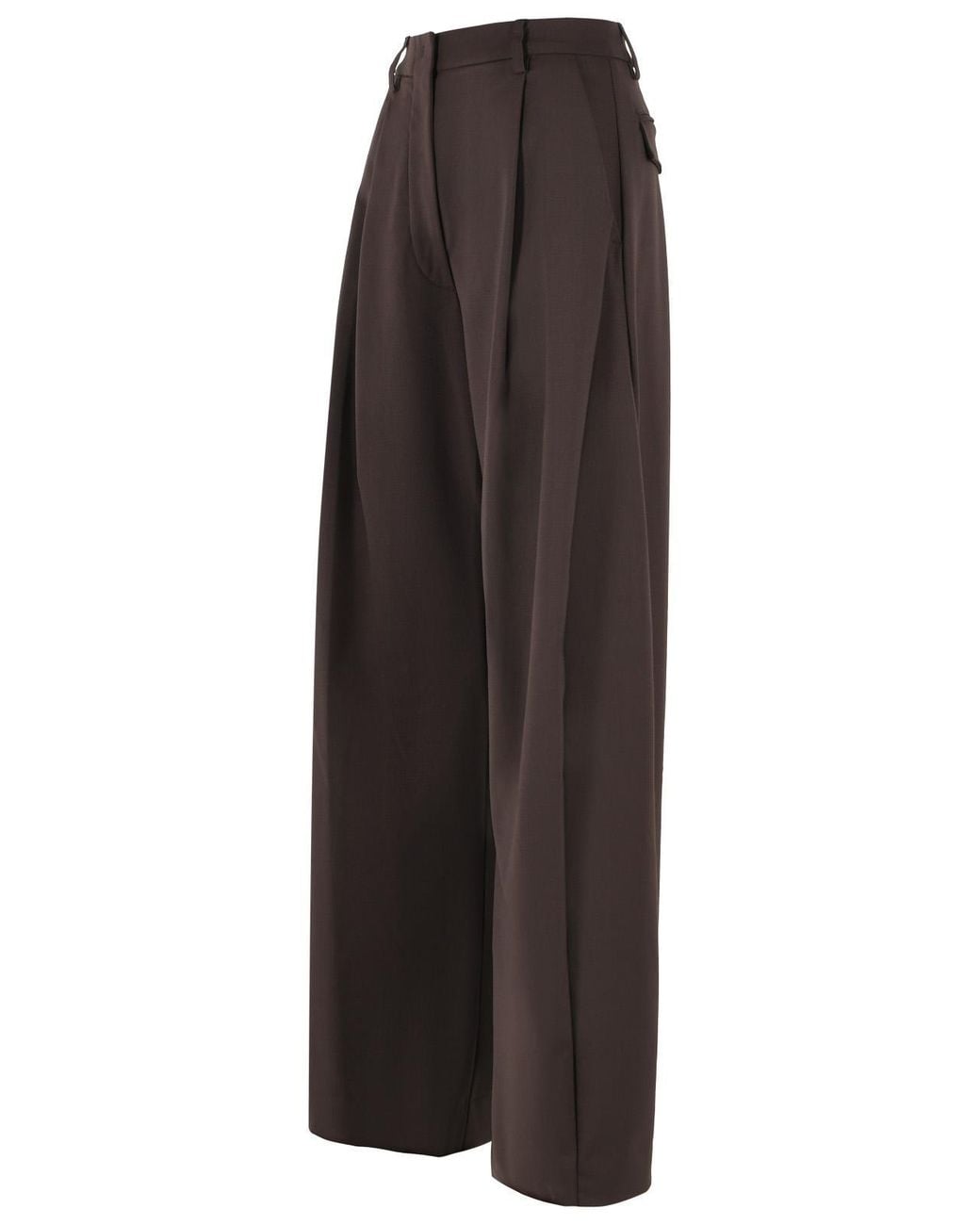 THE LATEST Brown 'Billie' Virgin Wool Blend Pants
