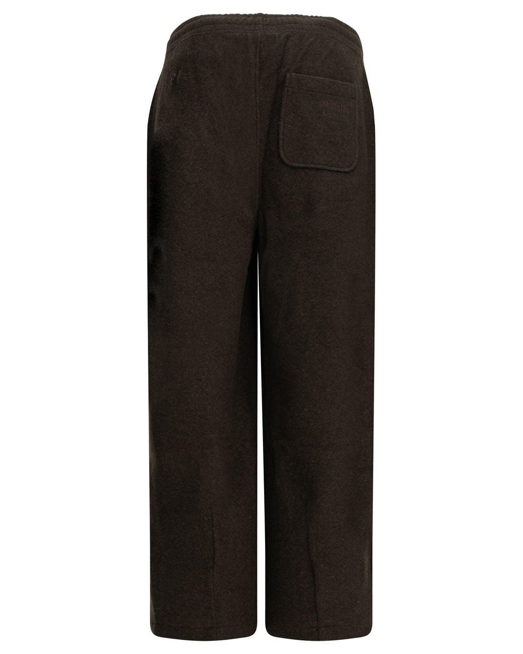 Maison Kitsuné Black Casual Fleece Pants