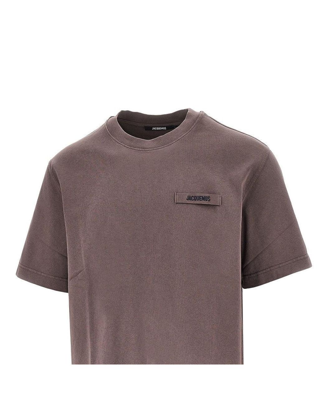 Jacquemus Brown 'Gros Grain' T-Shirt for men