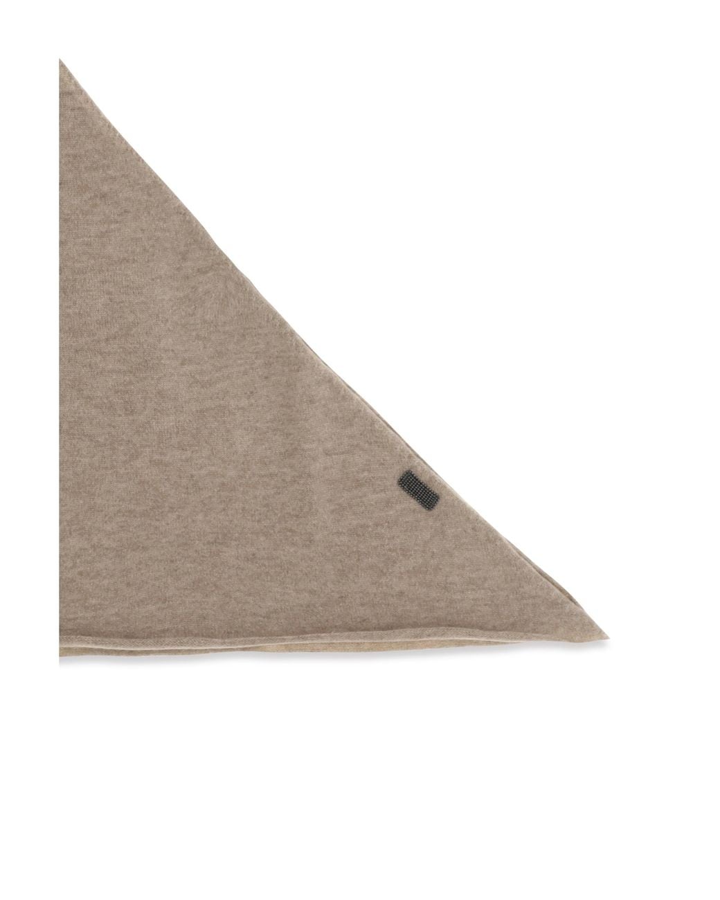 Brunello Cucinelli White Cashmere Scarf