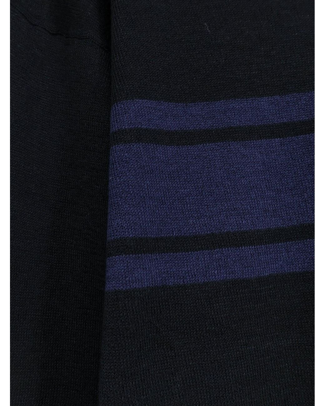 Stussy Blue Striped Cotton And Linen Sweater for men