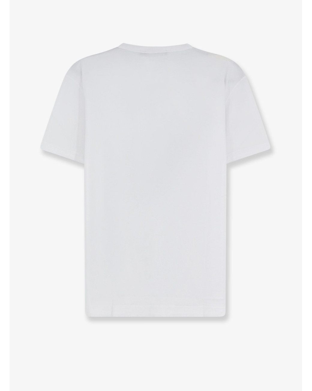 Dolce & Gabbana White Cotton T-Shirt With Logo for men