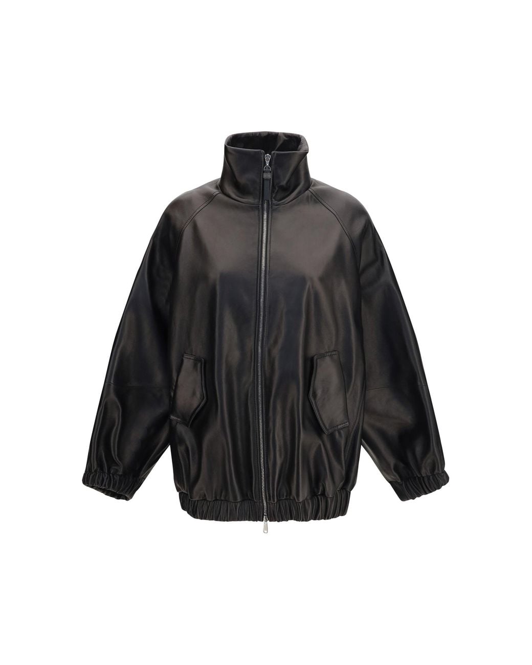 Brunello Cucinelli Black Leather Jacket