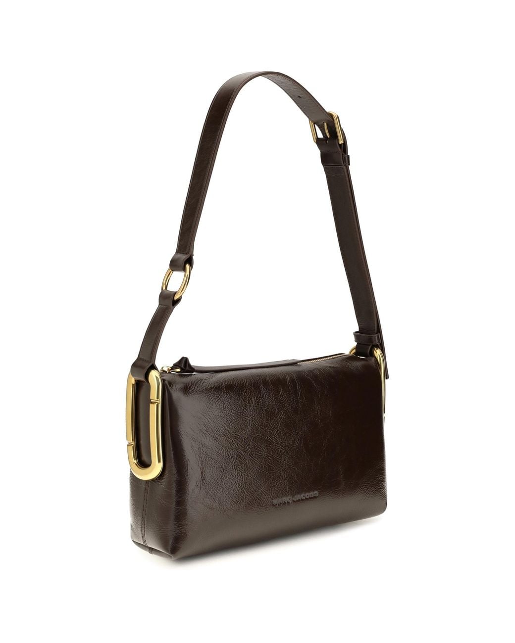 Marc Jacobs Black Medium Scene Leather Shoulder Bag Fondant