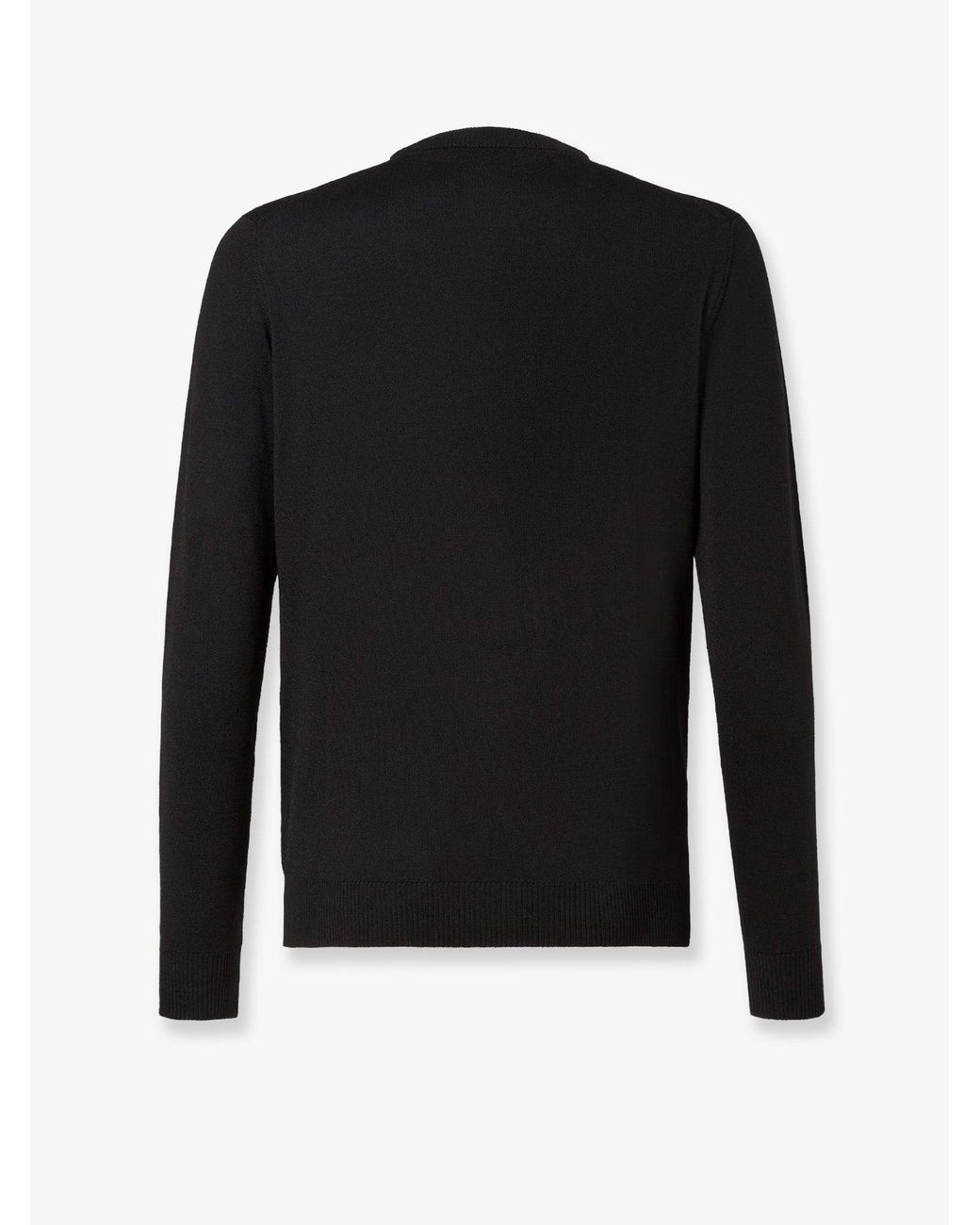 Fendi Black Virgin Wool Sweater for men