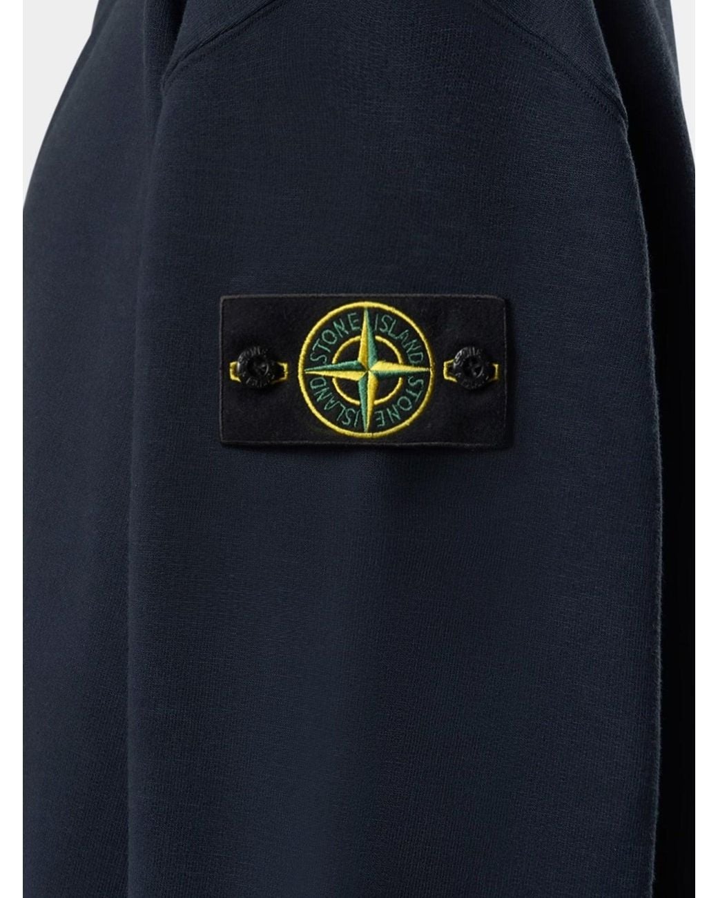 Stone Island Blue Oversized Cotton Polo Shirt for men