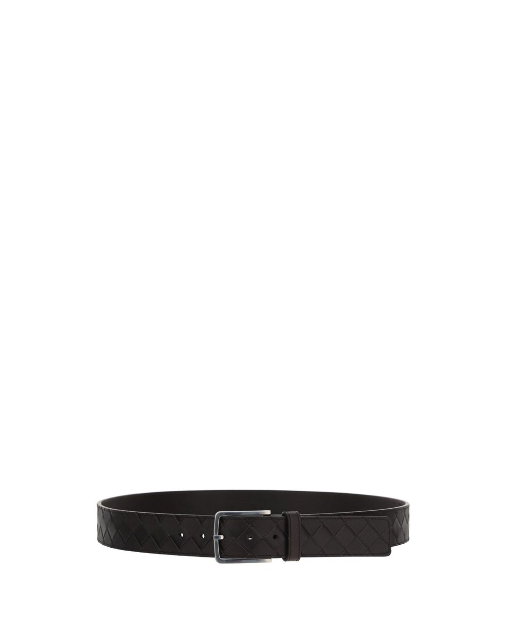 Bottega Veneta Black Leather Belt for men