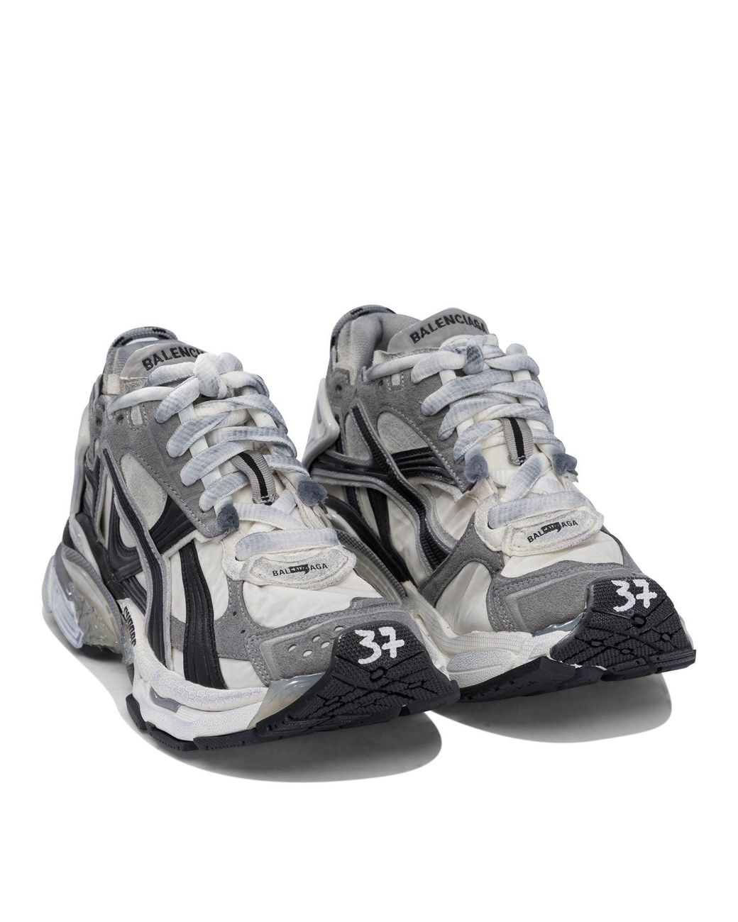 Balenciaga Gray "Runner" Sneakers