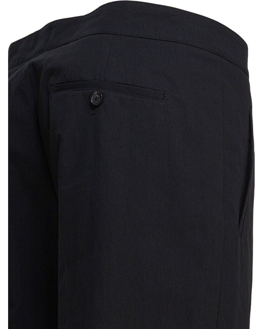 McQueen Black Polyamide Trousers Cotton for men