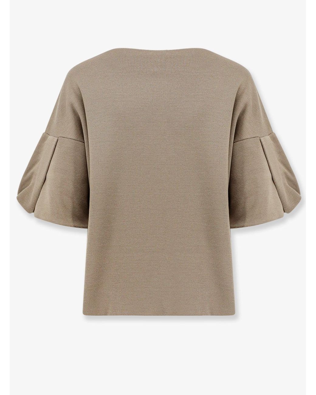 Nude Natural Wool Blend Boat Neck Sweater